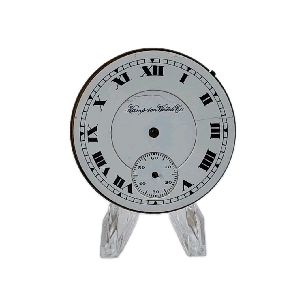Hampden Champion 16s Movement Double Sunk Dial Enamel Pocket Watch Parts M2068