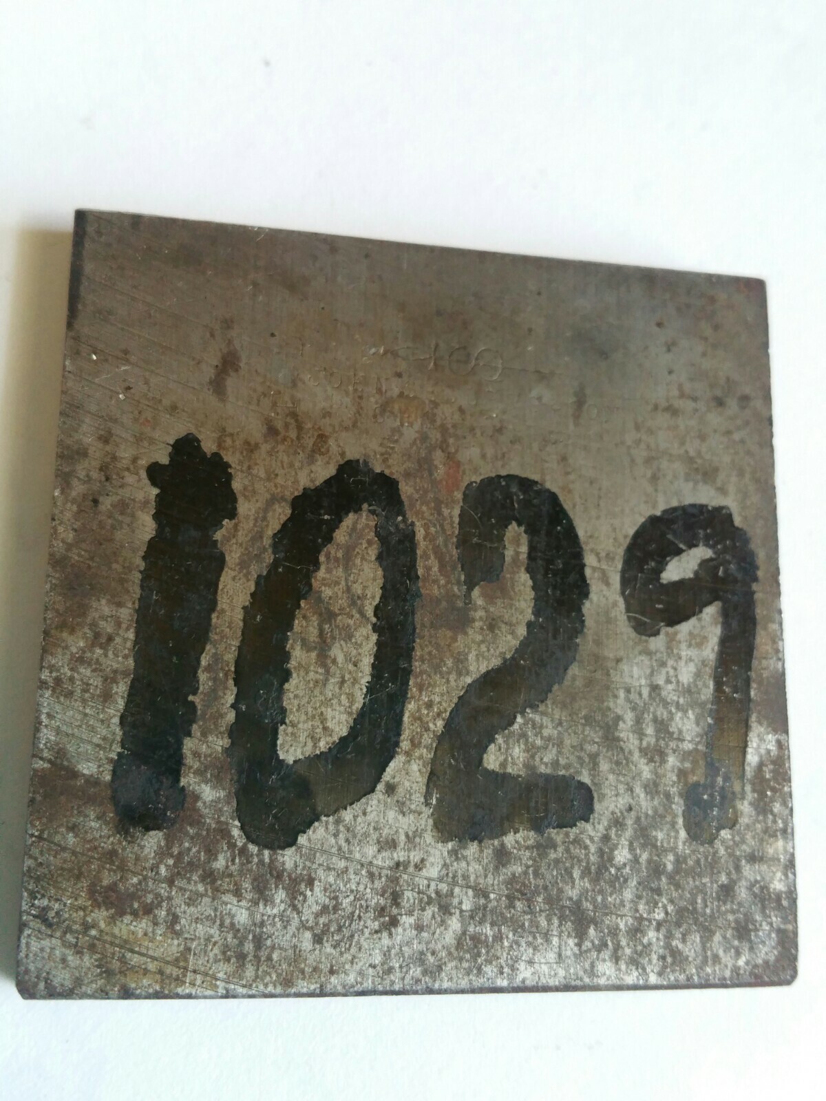 Vintage printing plate for the wrist watch dial refinishing