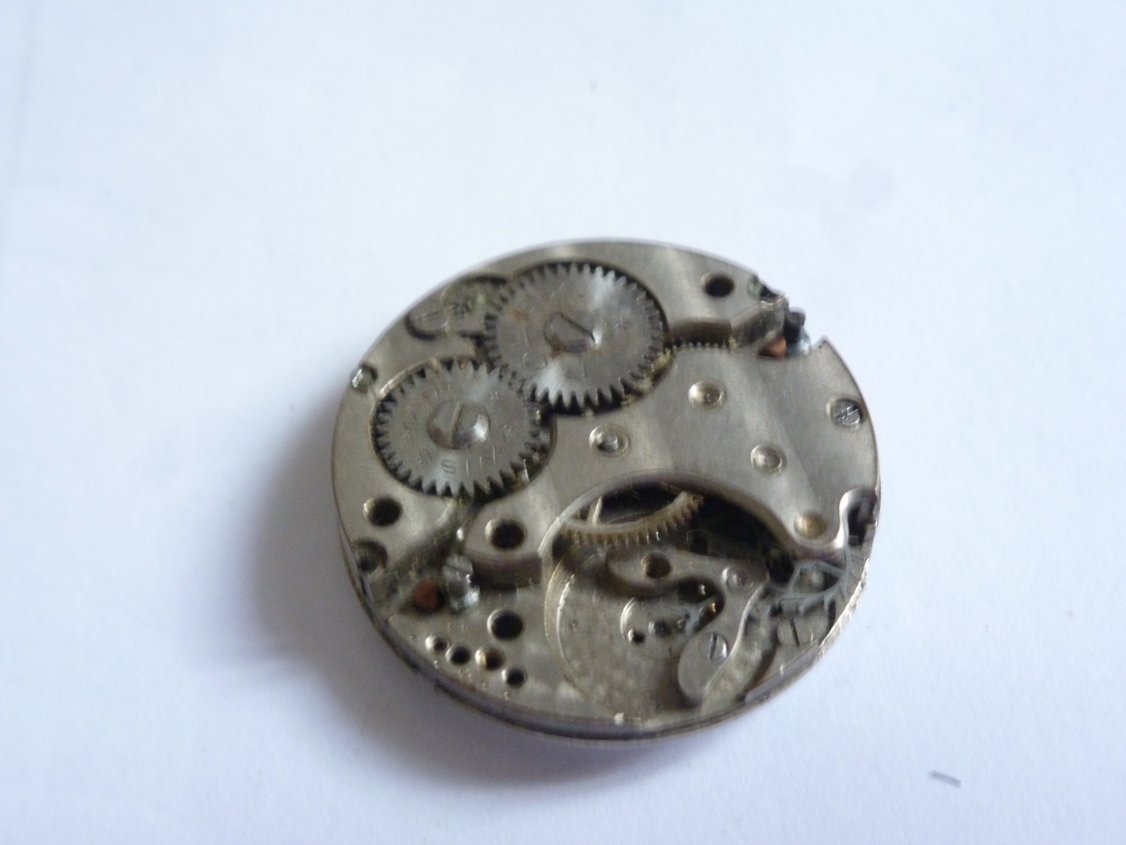 25mm Rolex Patent Manual Wind Movement PARTS defect not work balance broken