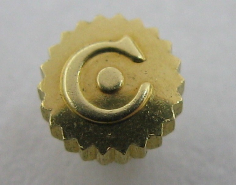 NEW Cyma Genuine crown in yellow gold plated, diameter 3.3 mm, tap 10
