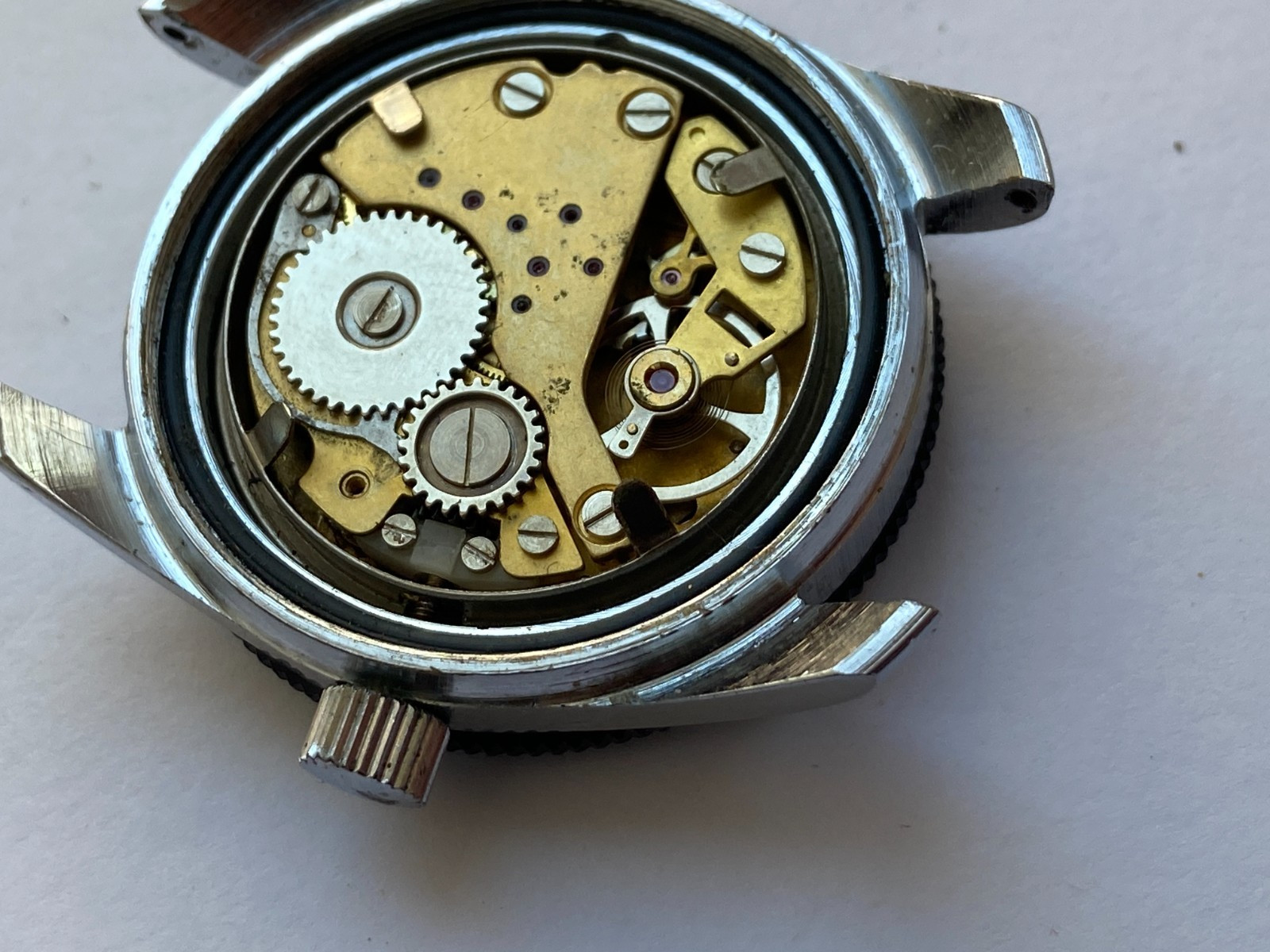 VINTAGE MEN WRIST WATCH SALE FOR PARTS LE ROYAL DIVER SUBMARINE 17 RUBIS