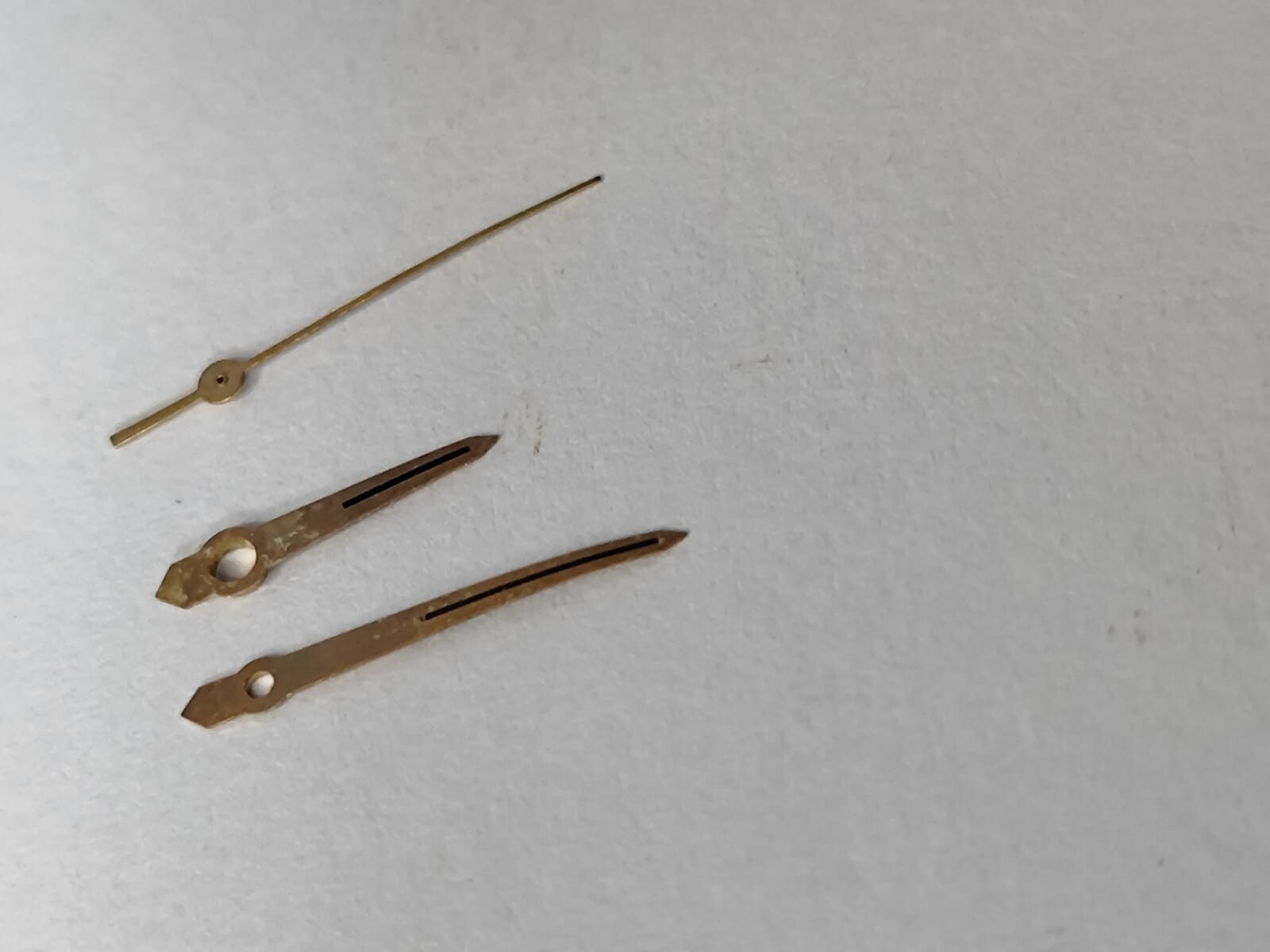 Tissot Cal 784-2 /781-1 782-1 Parts set hands Gold tissot 784-2 Used