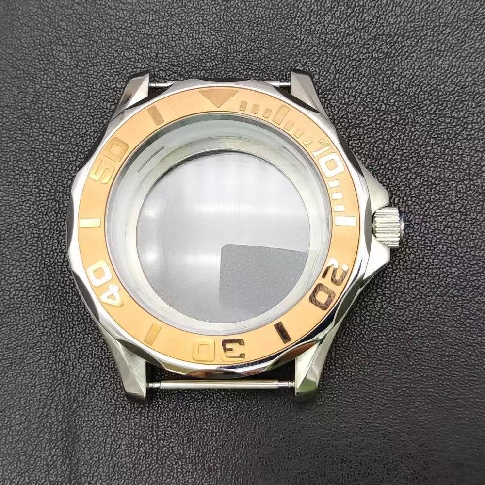 41mm NH35 NH36 Watch Case Ceramic Bezel Exhibition Caseback Stainless Steel