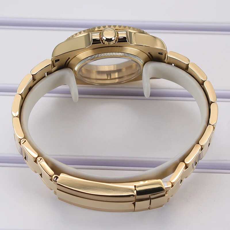 40mm Diving Watch Case Oyster Band Luminous Ceramic Bezel For Nh35/36 8215 2824