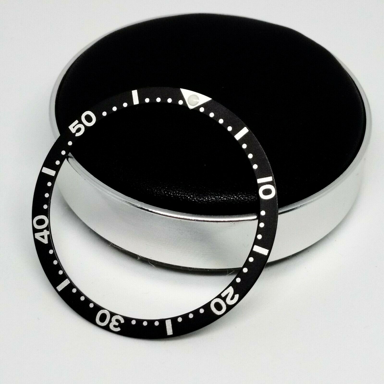 ⚫ BLACK ALUMINIUM BEZEL INSERT FOR 6105 CAPTAIN WILLARD STYLE & STEELDIVE CASE