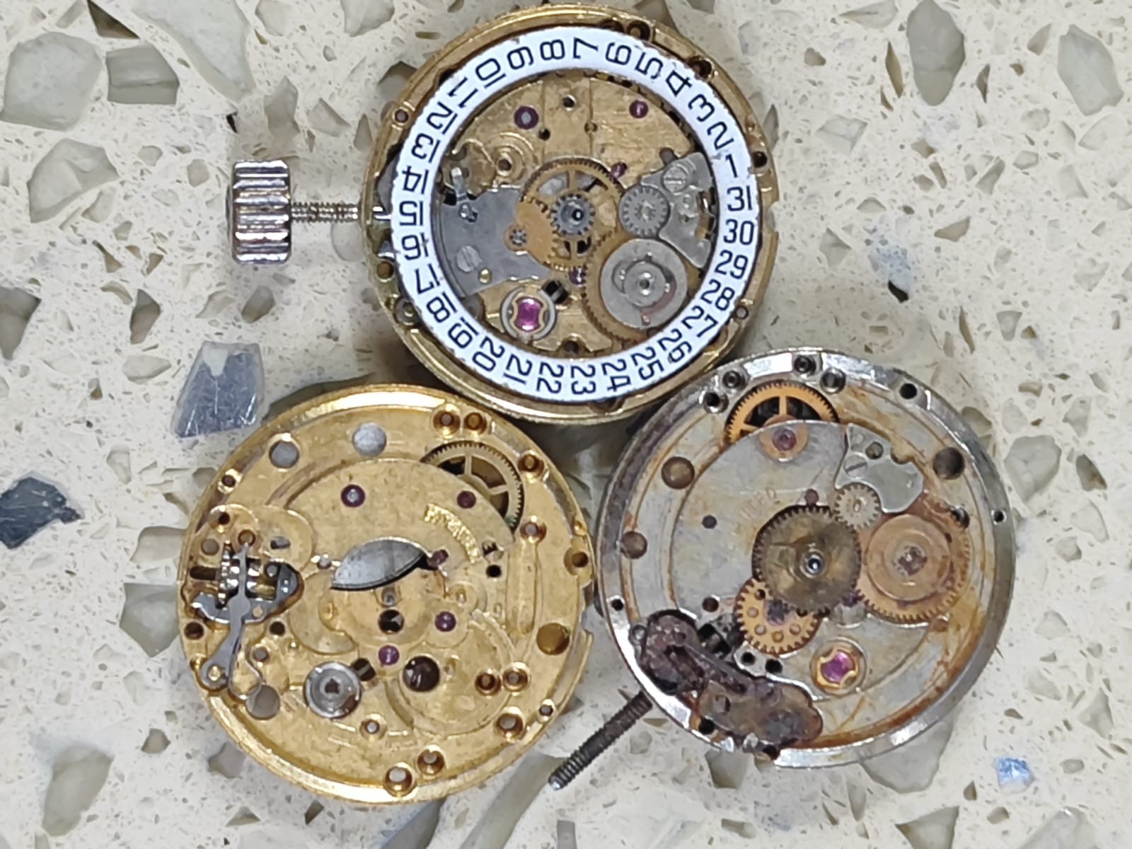 ETA 2671/2658/2551 Automatic LOT Incomplete Movement Not work For Parts