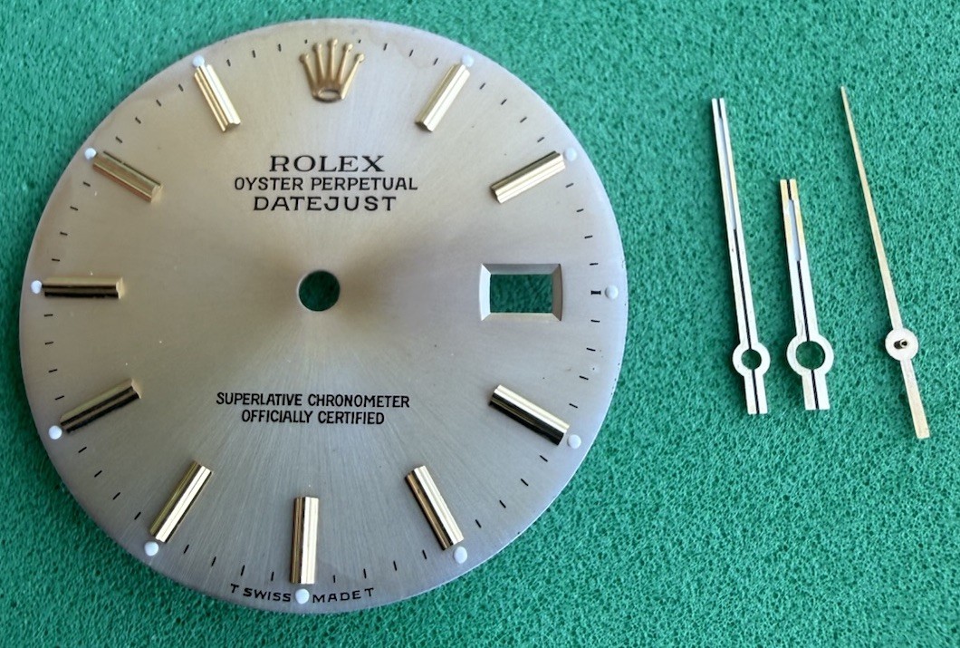 Rolex Datejust 36mm Two Tone Silver Dial Fading 16013,16233. with set Of hand.