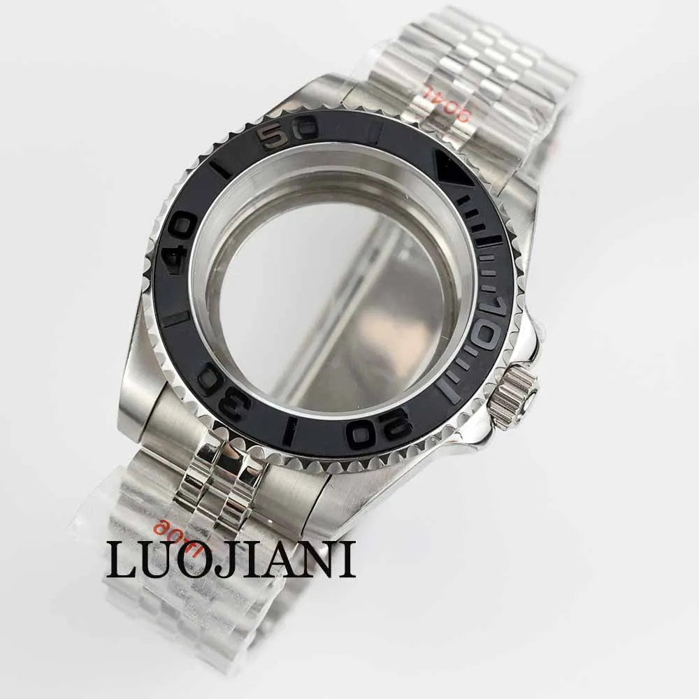 40mm NH35 Steel Case Ceramic Bezel Sapphire 28.5 Dial Jubilee Strap