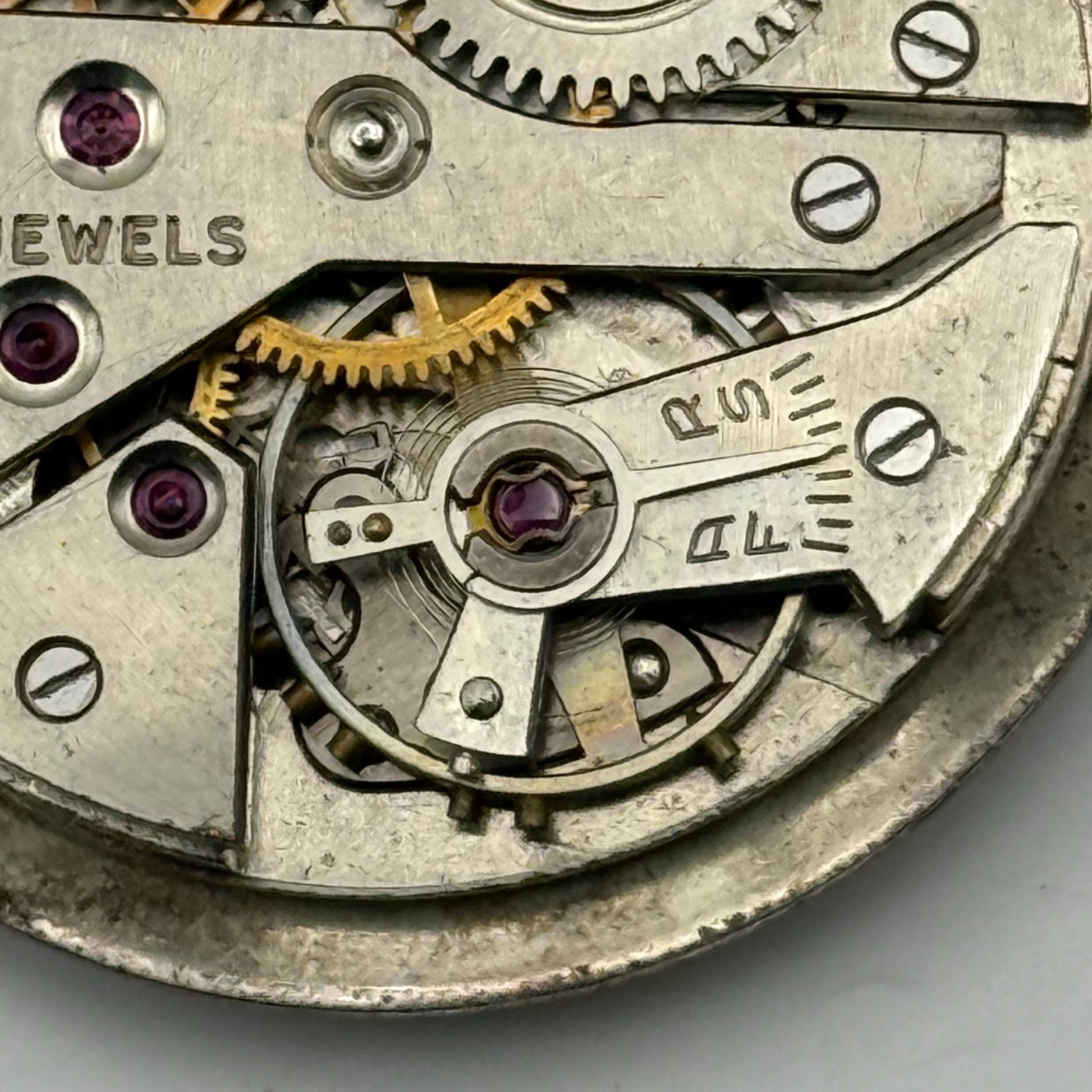 AS 1203 ? Watch Movement A. Schild 15 Jewels Swiss Manual Wind Parts Repair 27mm