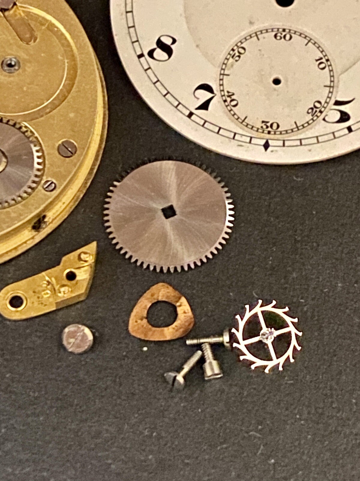 Vintage Union Pocket Watch Movement 43mm