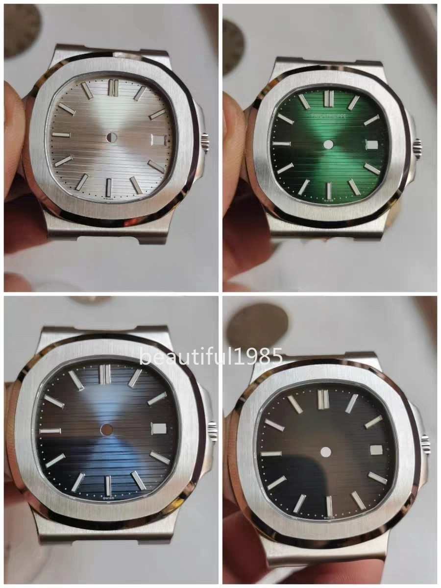 DIY Watch Part Kit for 2824 Nautilus 40mm SS Watch Case+Dial+Hands+Steel Strap