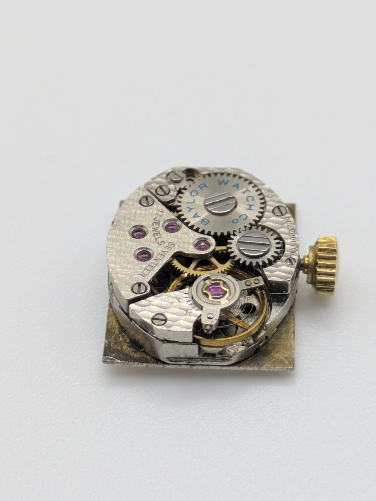 AS 1977-2 Baylor Manual Wind Watch Movement 17 Jewels 15.8mm Untested