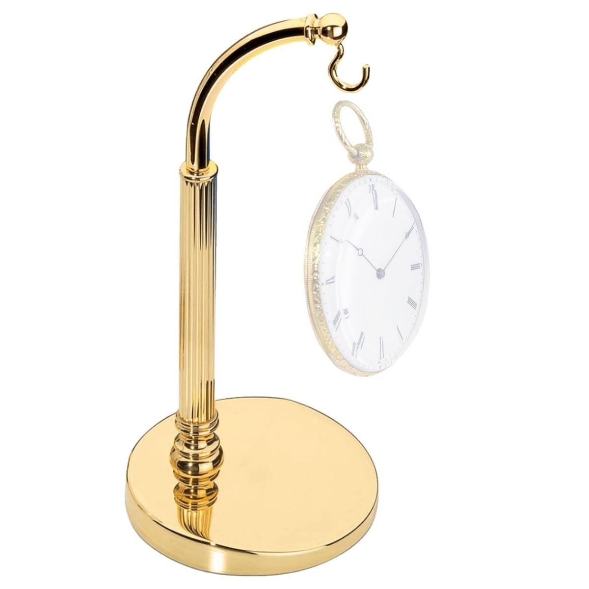TAURISH Pocket Watch Stand Half Arch Arched Holder Display Brass Gold