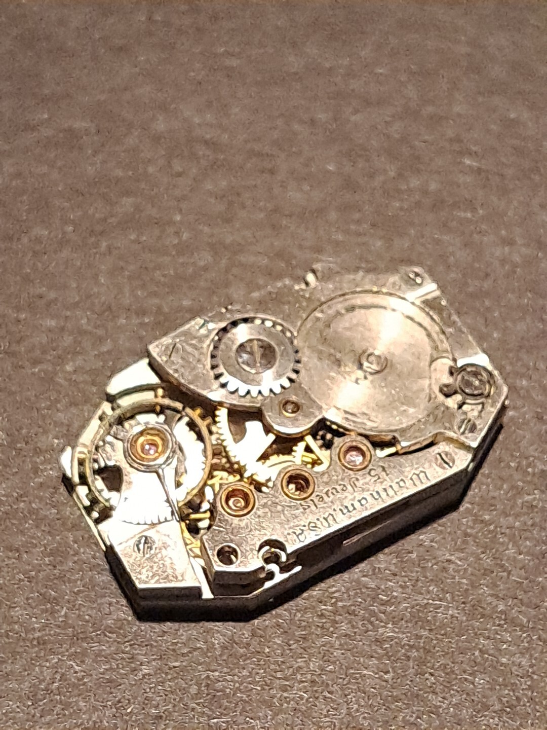 Vintage 1928 Waltham Watch Co Movement 15 Jewel L 7.25 parts only 262013612678