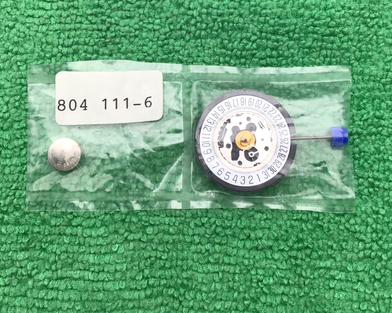 Genuine ESA ETA 804.111-6 Watch Movement Swiss Date at 6 NOS