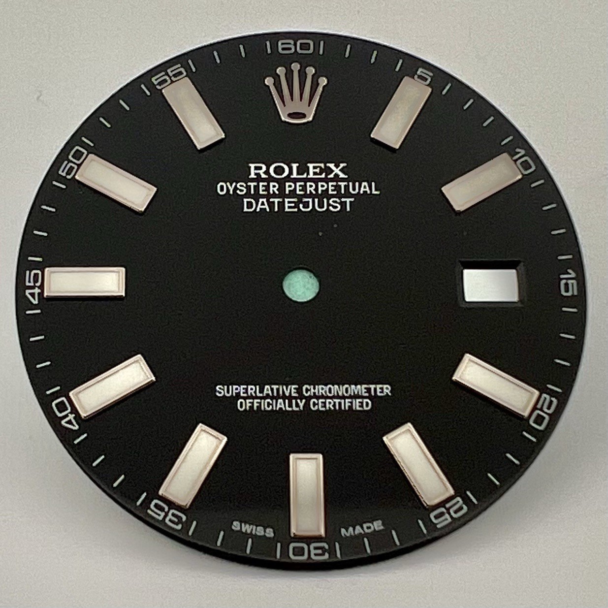 Rolex FACTORY Original Black Index Dial for 41mm Steel Datejust II 116300 116334