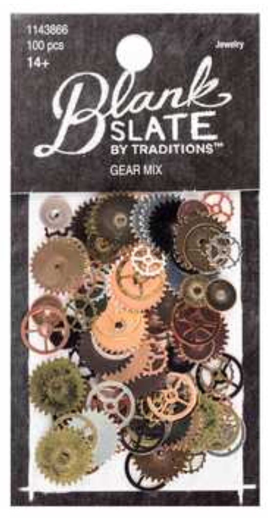 STEAMPUNK Blank Slate By Traditions 17 Grms Gear mix 100pcs Skeleton Clock Watch
