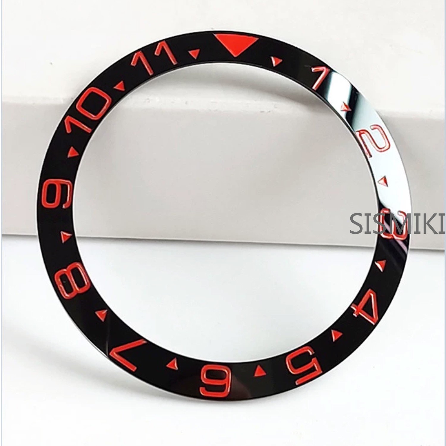 Sloped 38MM Black White Ceramic Watch Bezel Insert for GMT Sub Daytona SKX007