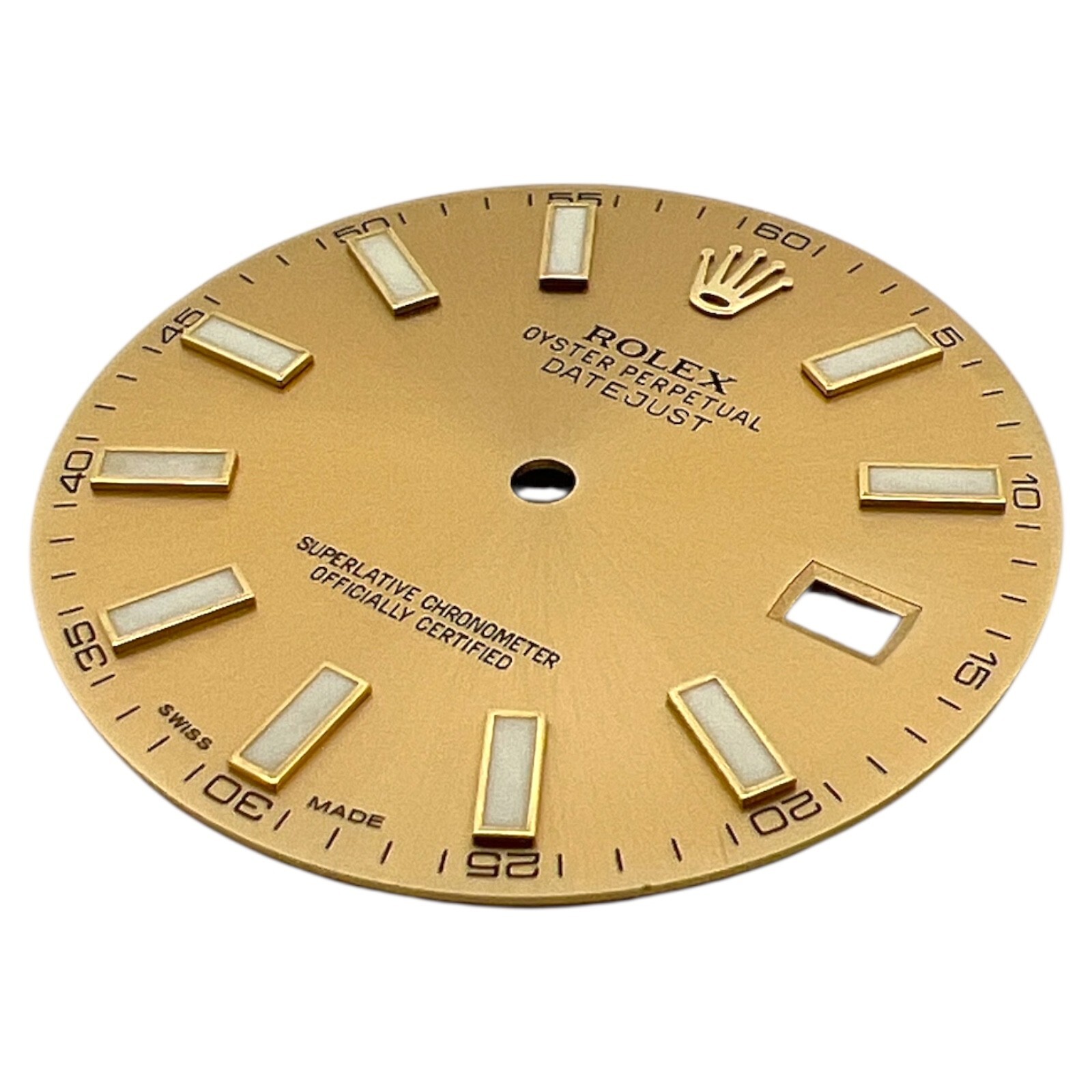 Genuine Rolex Oyster Perpetual Datejust 41mm Dial Champagne Gold 116333