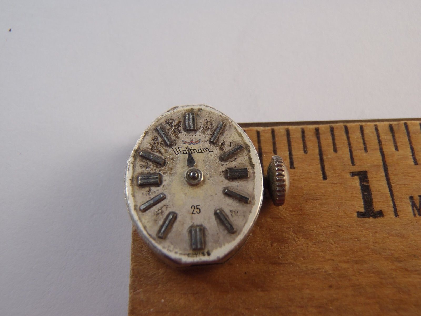 WALTHAM 25 Jewel Manual Winding Movement Running