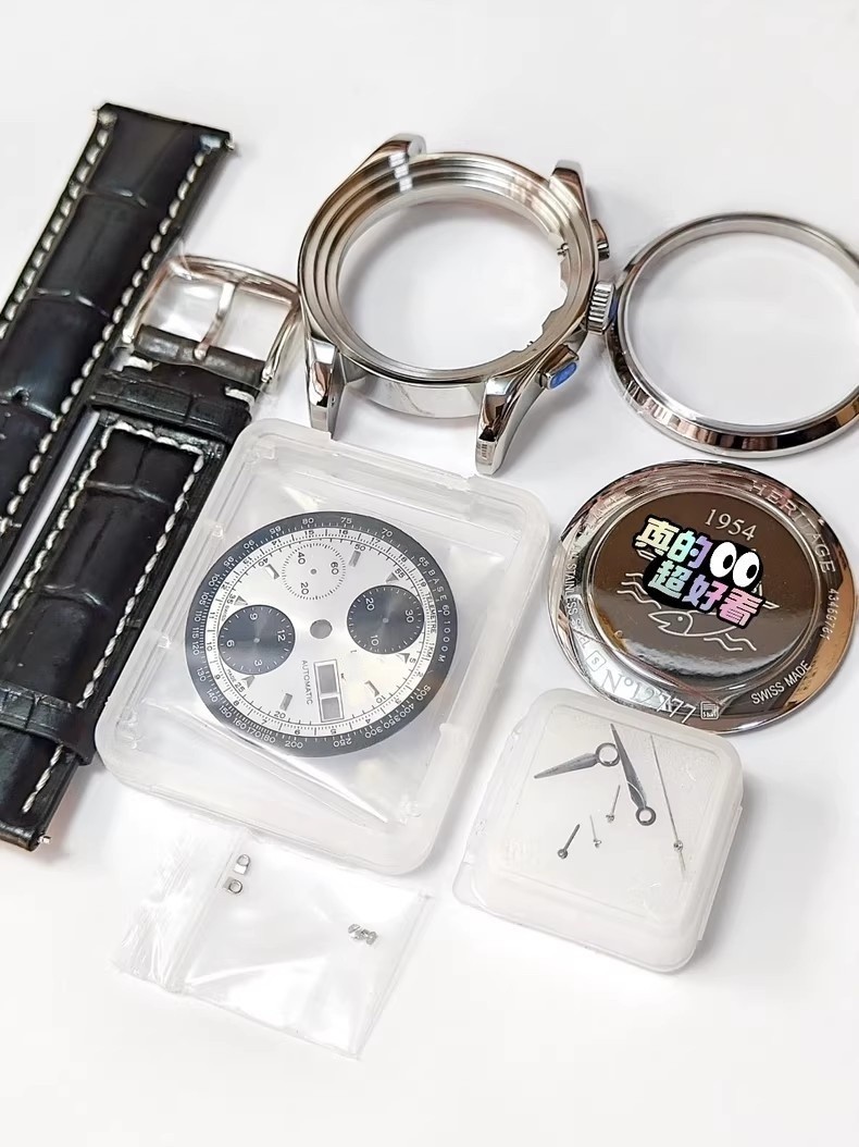 DIY 40mm Stainless Steel Watch Kit For 7750 After-sales accessories