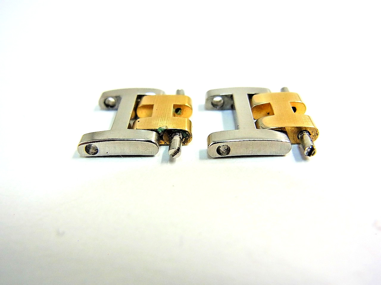 HERMES Clipper Watch 12mm Side Brushed Old Type Genuine Link Band 2pcs Set