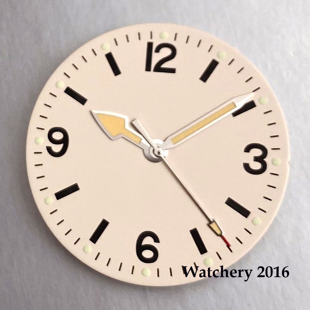 29mm Black/Beige Watch dial Face For NH35 ETA 2824 PT5000 Miyota 8215 Luminous