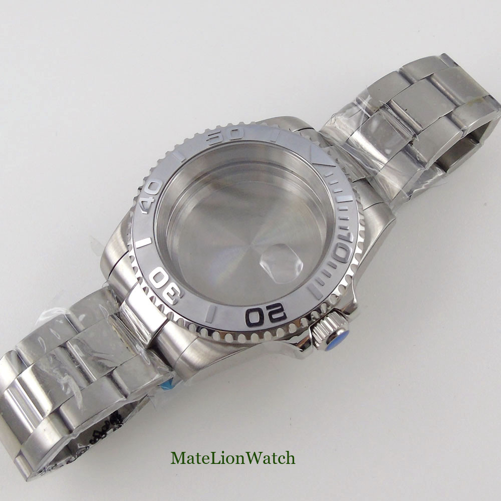 Sapphire Glass 40mm Watch Case Fit NH35 Miyota8215 ETA 2836 2824 PT5000 DG2813