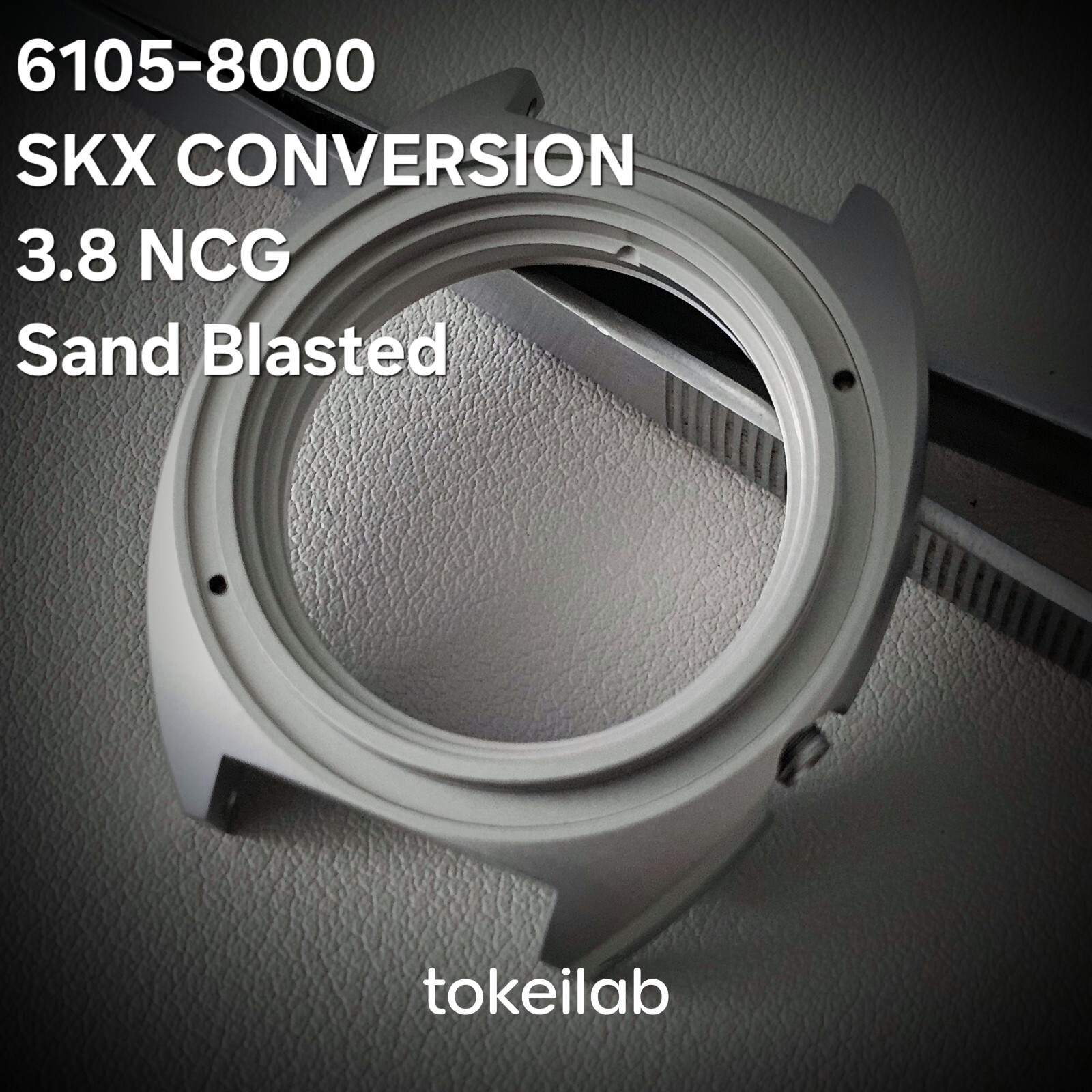 Case SKX007 6105-8000 Conversion / Sand Blasted