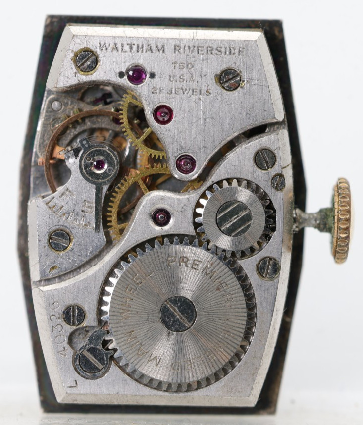 WALTHAM RIVERSIDE PREMIER Gr. No. 750, 21j, WATCH MOVEMENT, FOR REPAIR (NK)