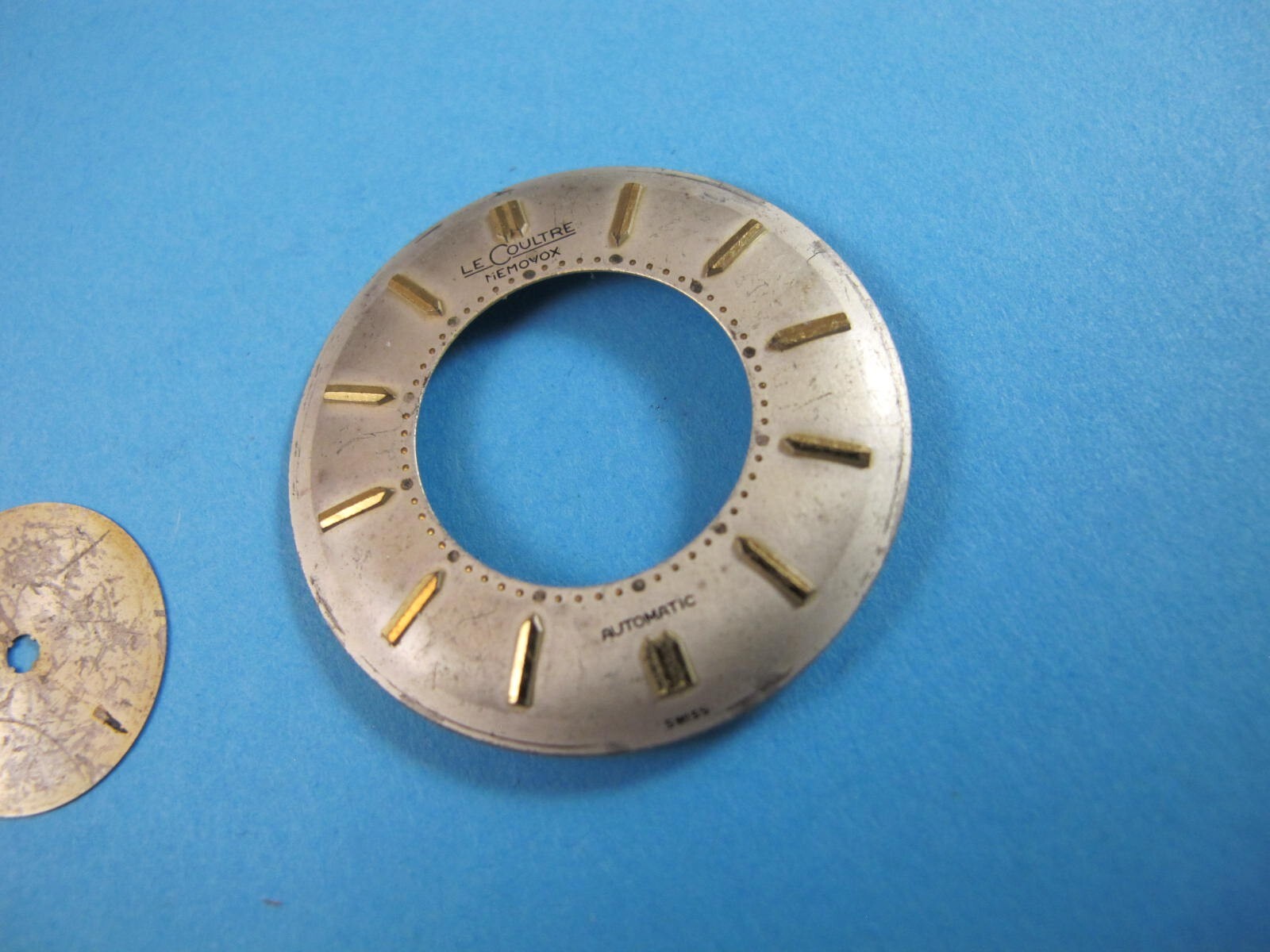LECOULTRE AUTOMATIC CALIBER 815 MEMOVOX DIAL SET DATED 1958 FOR YELLOW CASE