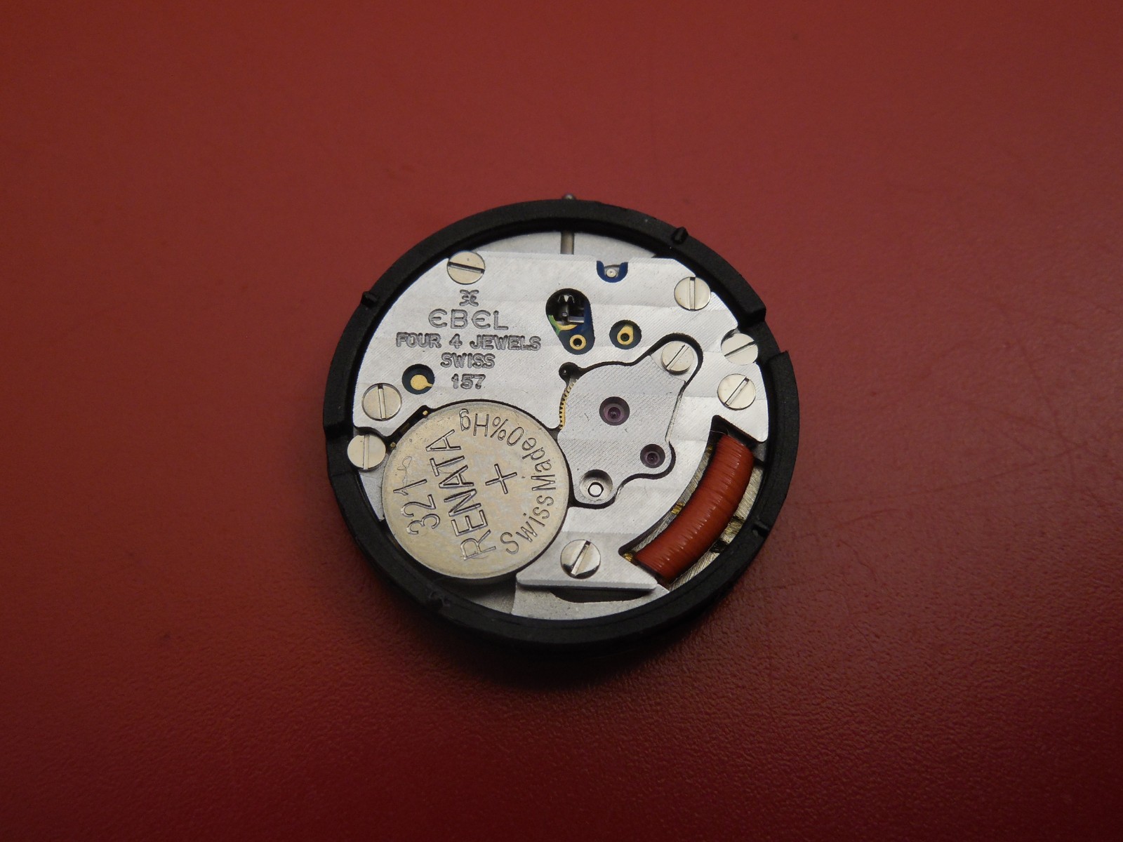 100% EBEL 157 FOUR JEWEL QUARTZ MOVEMENT WITH DIAL AND HANDS REPLACE 66