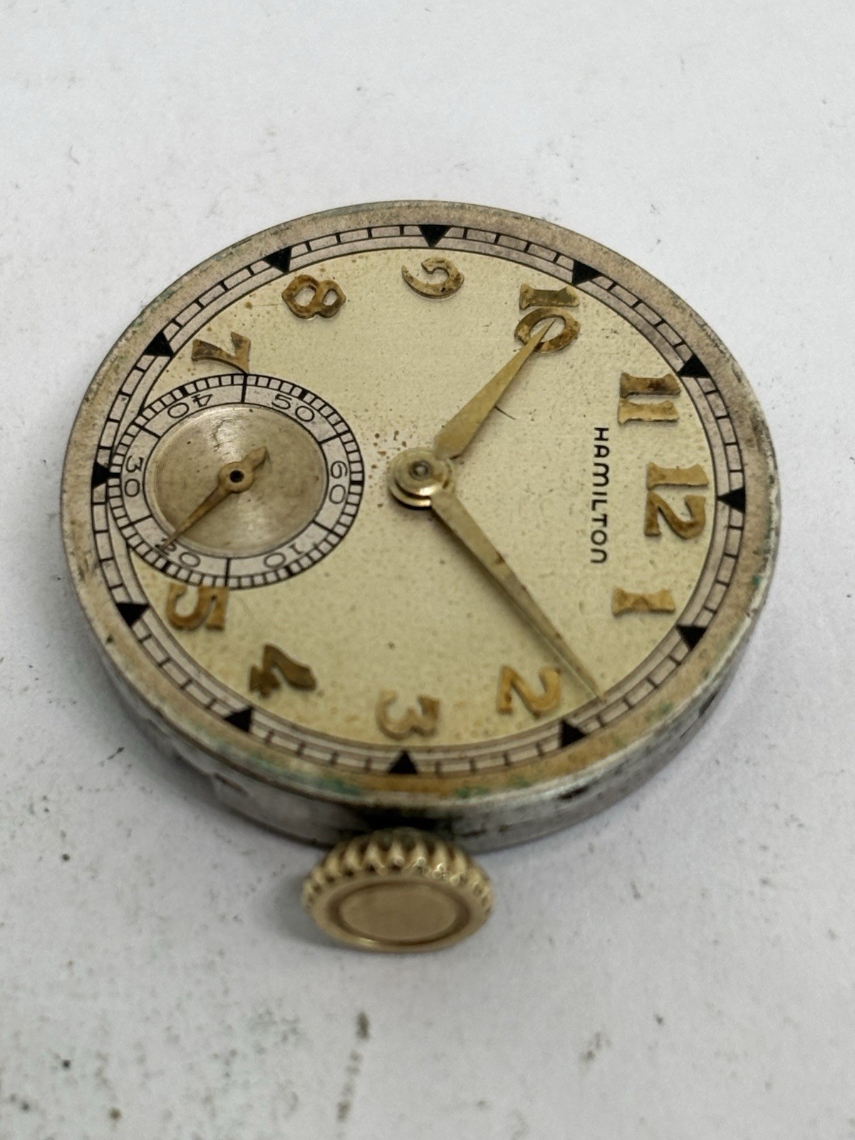 Hamilton 987s 17J Watch Movement *Not Running*