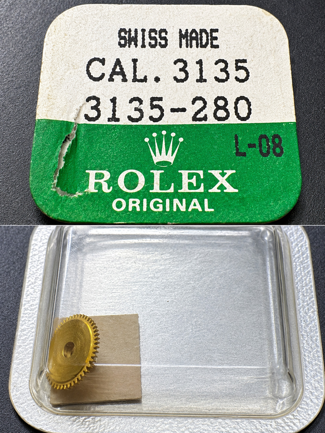 ROLEX-HOUR WHEEL-FACTORY SEALED-CAL 3135 PART 3135-280