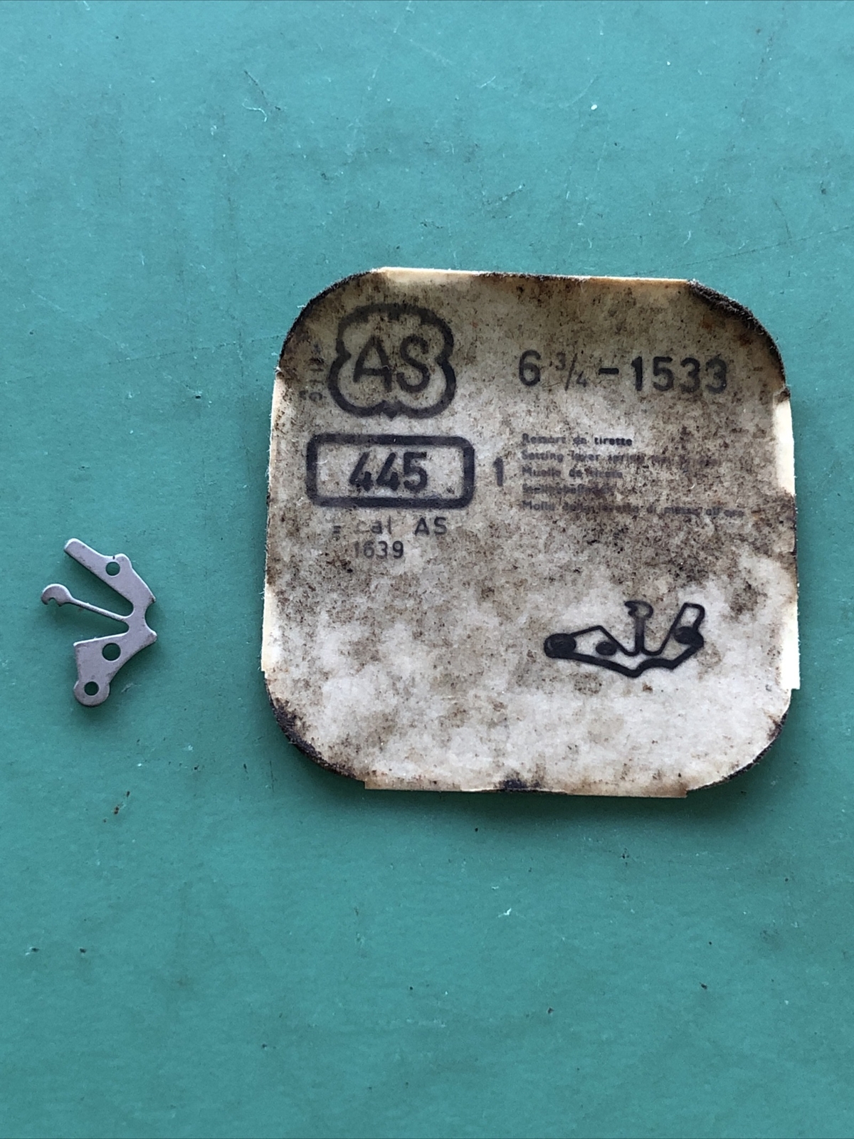 AS 1533 setting lever spring X 1 Swiss Made Old New Stock Free Post