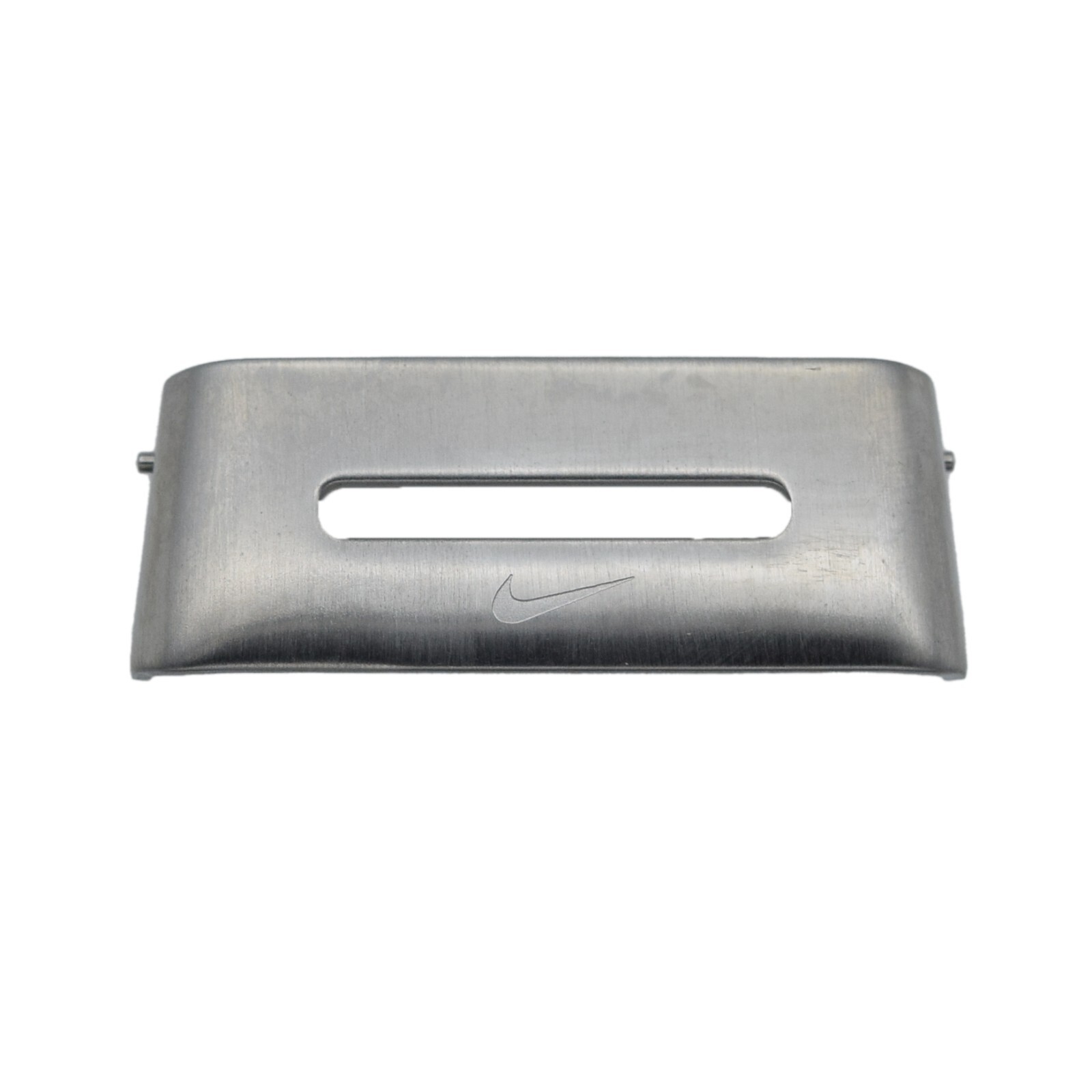 Nike D Line Watch Face Piece End Link Silver with Center Cut Out, Logo