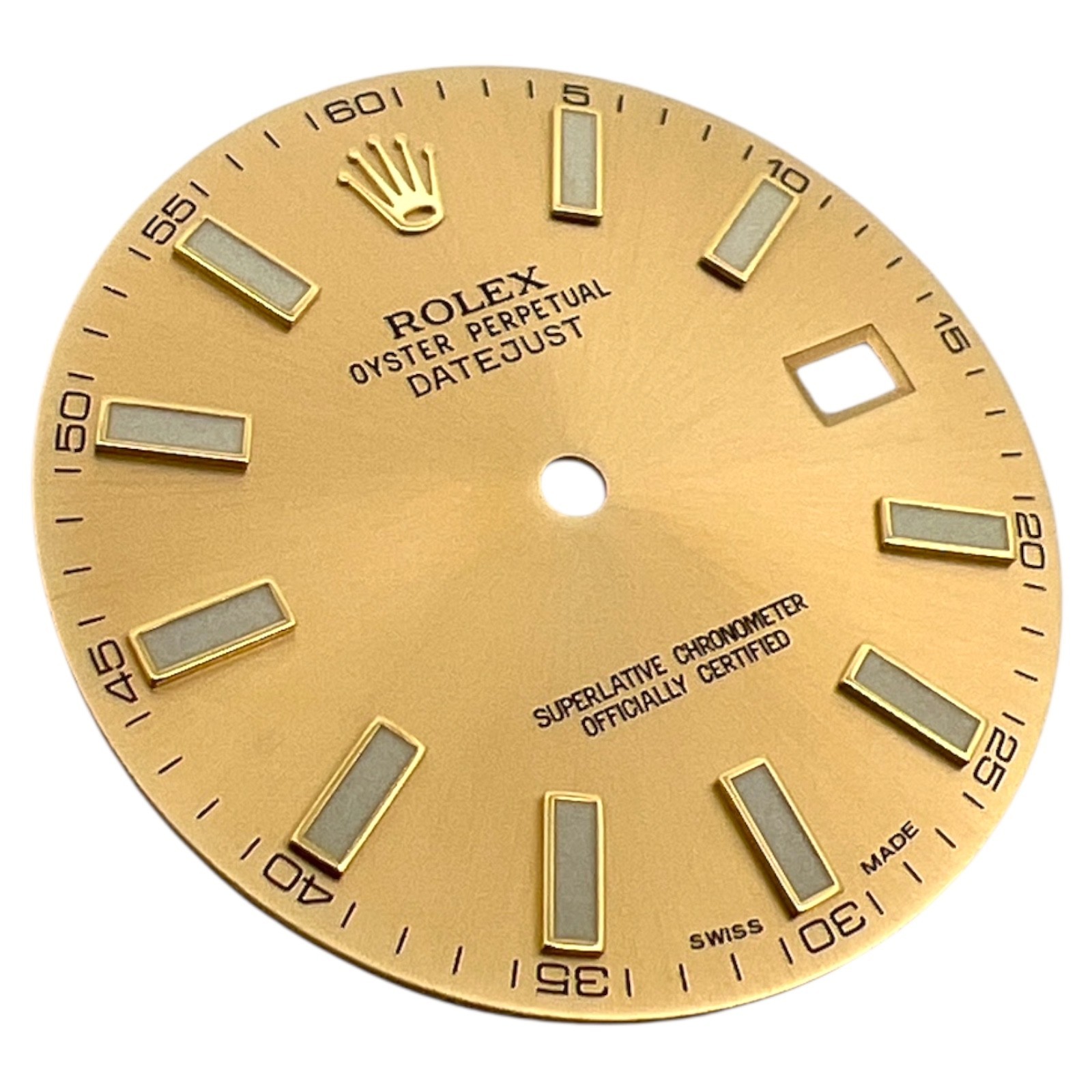 Genuine Rolex Oyster Perpetual Datejust 41mm Dial Champagne Gold 116333