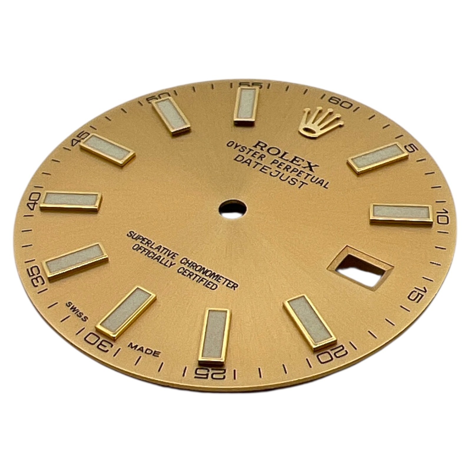 Genuine Rolex Oyster Perpetual Datejust 41mm Dial Champagne Gold 116333