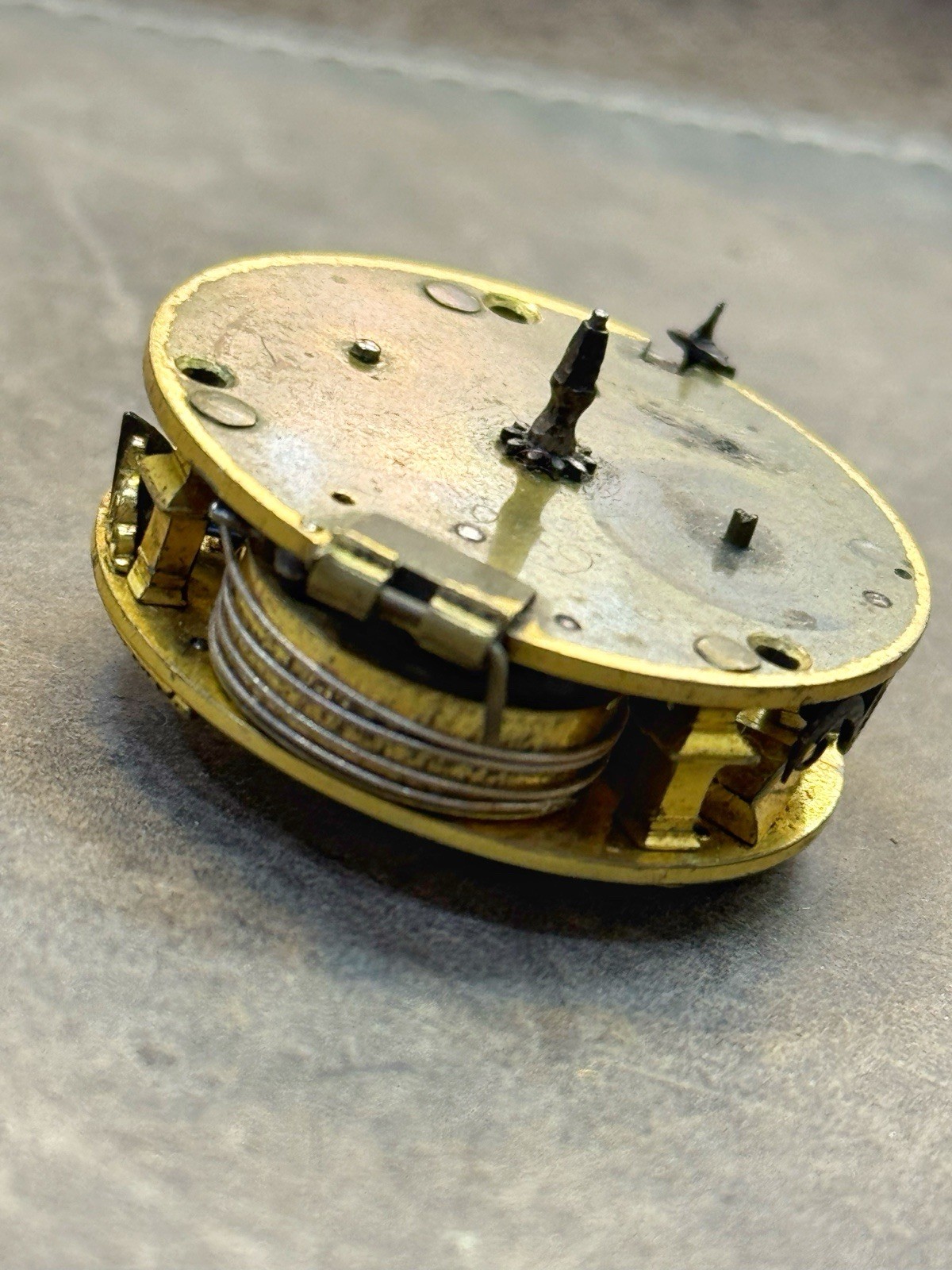 Antique Wm Ericke London Verge Fusee Pocket Watch Movement Repair
