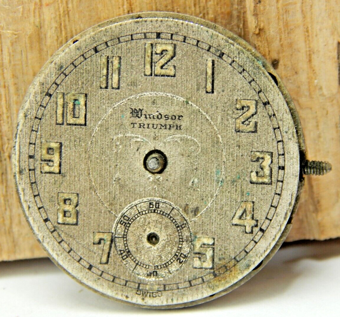 Vintage Windsor Dagot watch co 6 jewel 2 adjustment 3/0s watch movement w/ dial