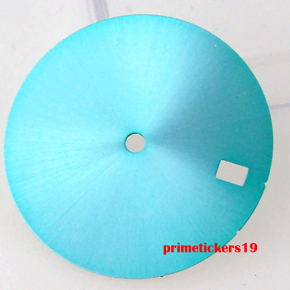 28.5mm Sterile Watch Dial Face Sunburst Date Window Hands Set Fit NH35 Movement