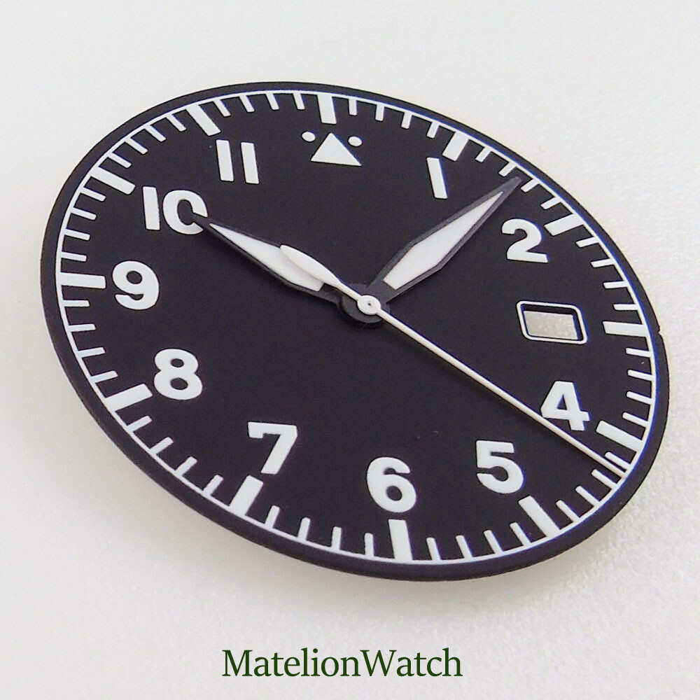 39mm Watch Case Fit NH35 NH35A Sapphire Glass 200M Waterproof +Dial+Hands