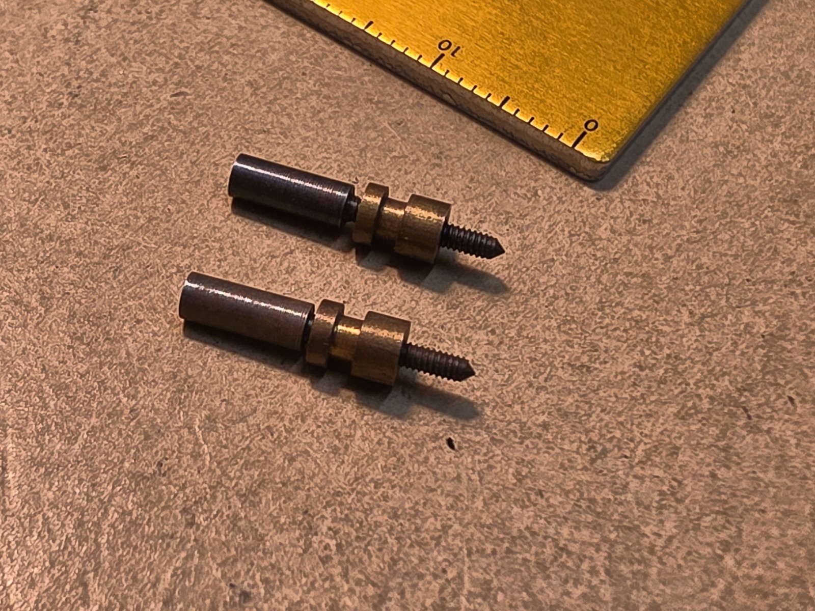 Lot Of 2 NOS American Pocket Watch Female Stems With 1.45mm Thread Fits 0s Sq