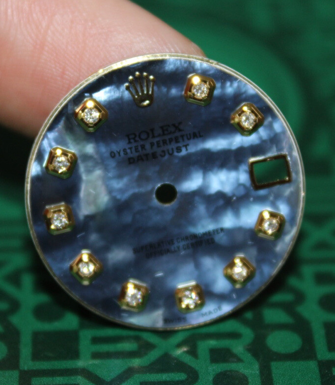 Rolex Datejust Dial Custom Made Dark Mother of Pearl & Diamonds 178273 178278