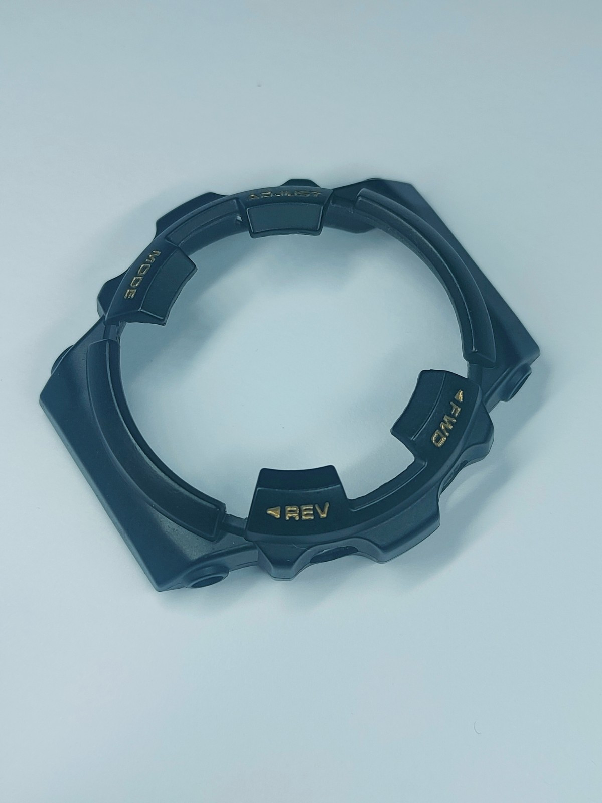 Vintage MRG-1 “TITANIUM” (1556) Replacement Custom Bezel Black GOLD Letters