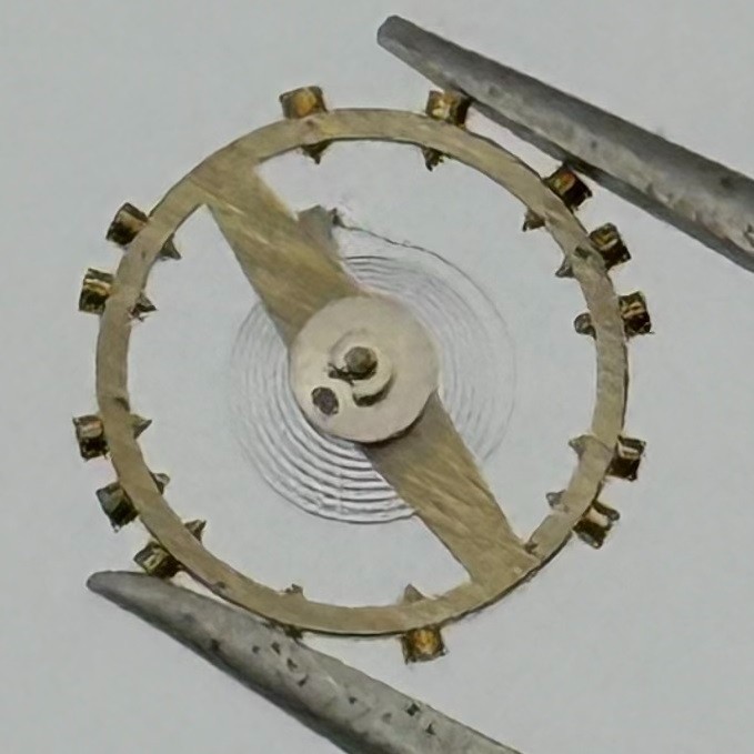 FHF 60 Balance Wheel Complete And Spring 6¾-8’’’ 200 M Watch Movement Parts NOS