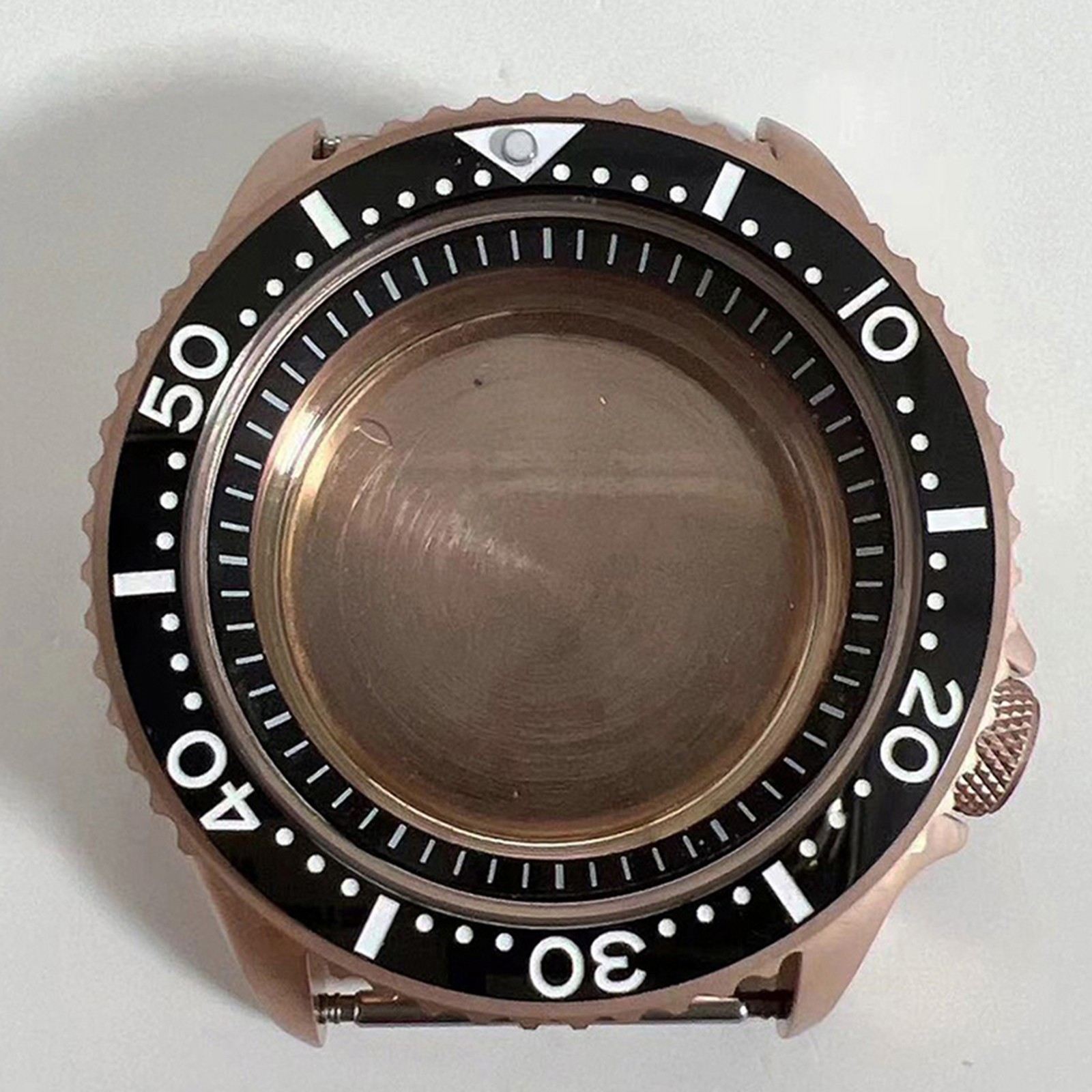 41.5mm Stainless Steel Rose Gold Watch Case For NH35/NH36/4R Movement