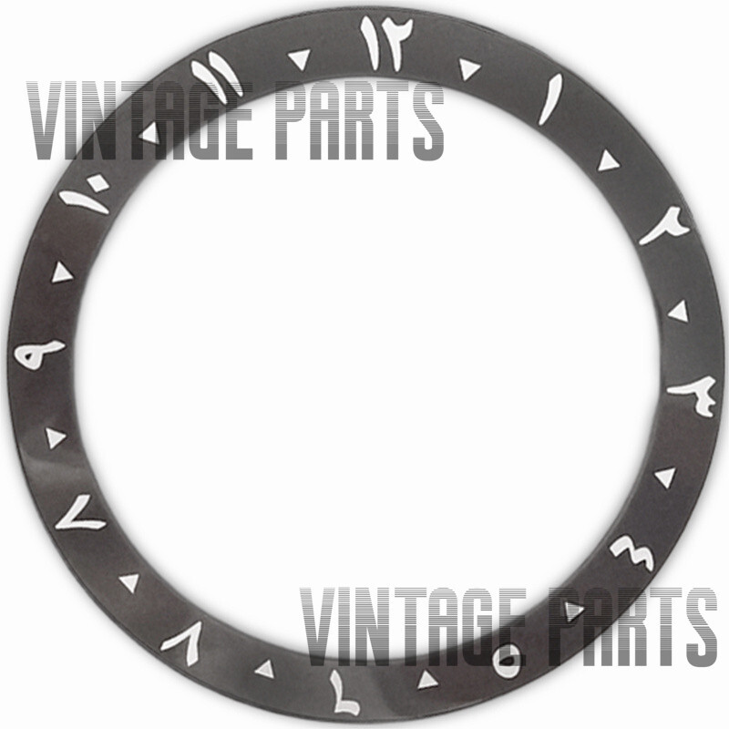 38*30.7mm Arabic meteorite gray ceramic slope bezel insert fit for SUB SKX007