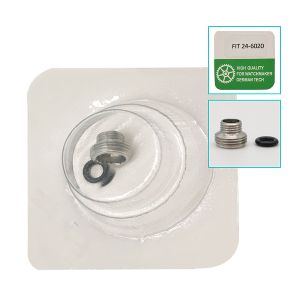 Case Screw Crown Tube With Gasket for Rolex Watch 6.0mm 24-6020