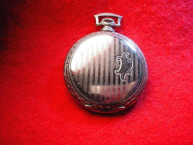 12 SIZE ATLANTIS WATCH CASE CO BASE METAL ART DECO OPEN FACE WATCH CASE!! #113